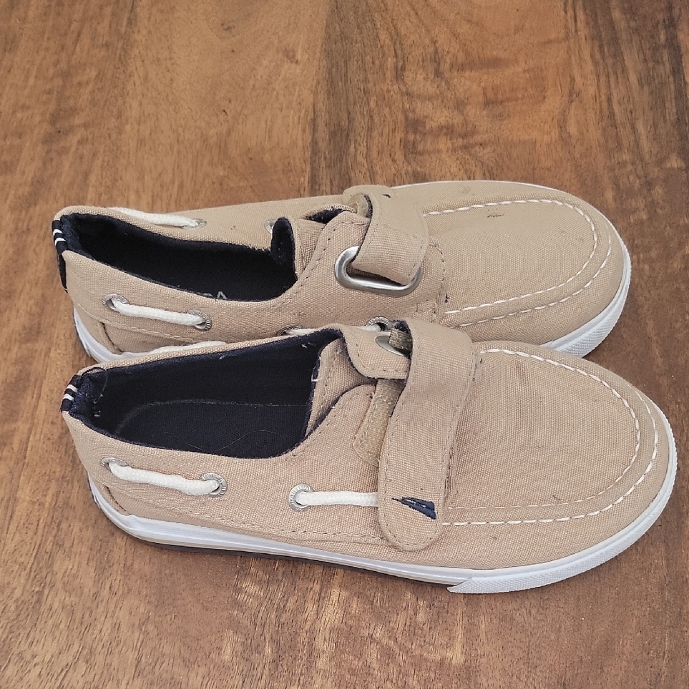 Kids Tan Boat Shoes